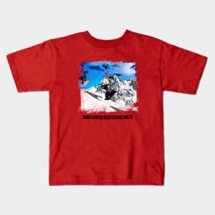 it`s snowboarding time Kids T-Shirt